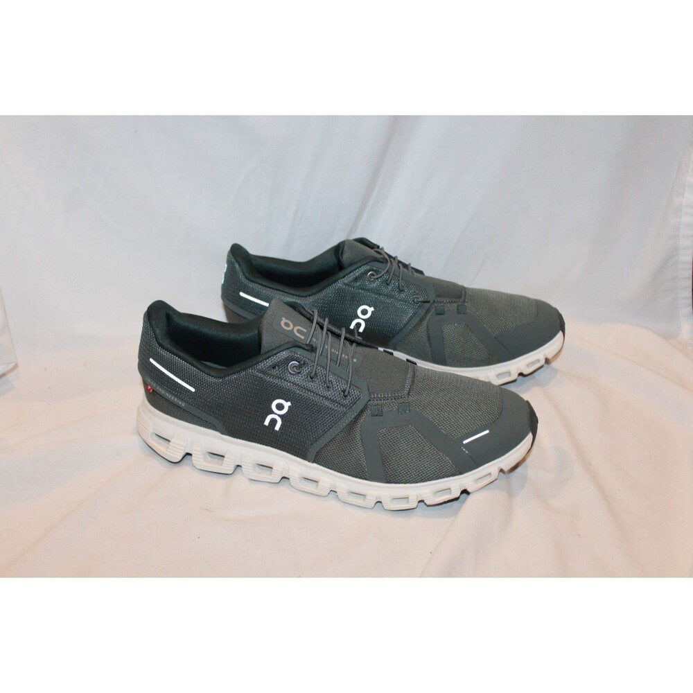 ON CLOUD MEN'S CLOUD 6 RUNNING ATHLETIC SNEAKERS NWOB 12.5 OLIVE EVERGREEN